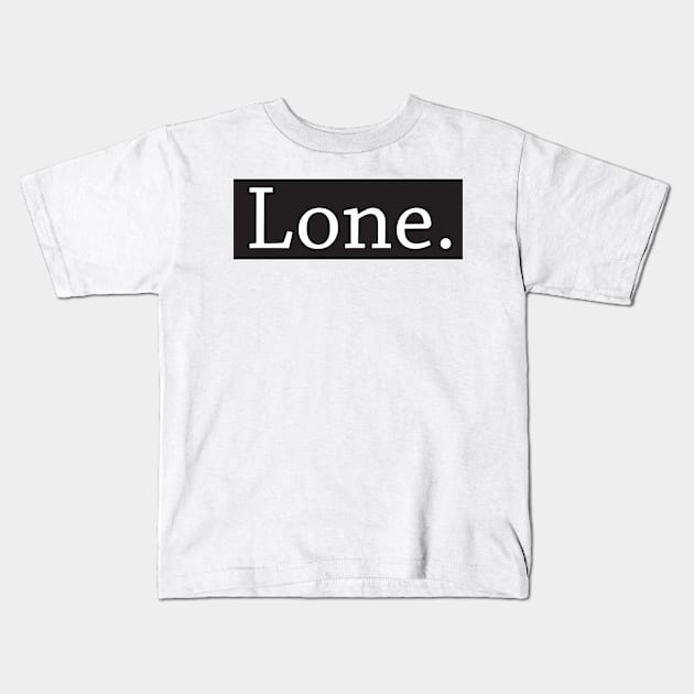 LONE 01 Kids T-Shirt by ainolnazreen